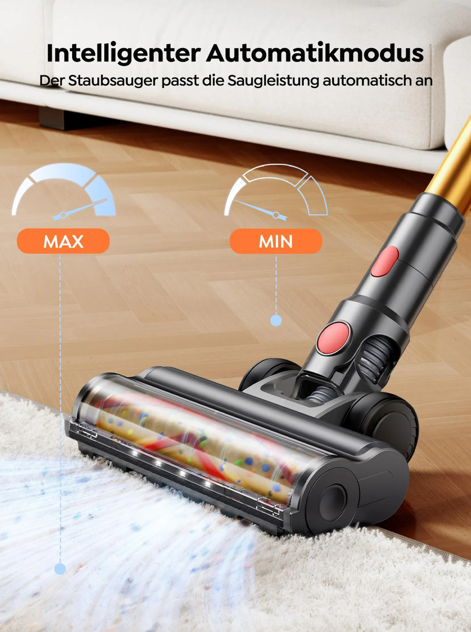 Buture VC90 kabelloser Akku Staubsauger