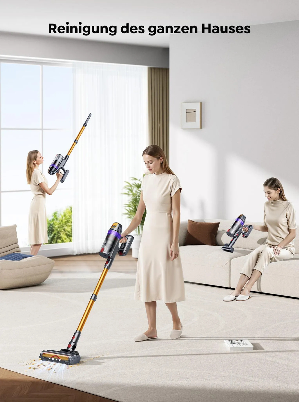 Buture VC90 kabelloser Akku Staubsauger